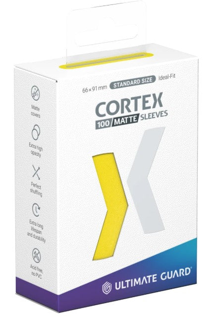 Ultimate Guard - 100 protège-cartes Standard Cortex - Jaune